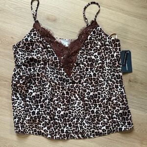 Nordstrom Melrose & Market Leopard Print Cami Tank Sz S NEW